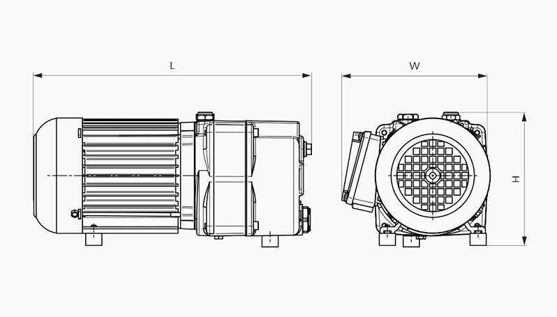 Пластинчатый вакуумный насос Busch R5 RB 0006 C/E — изображение 2