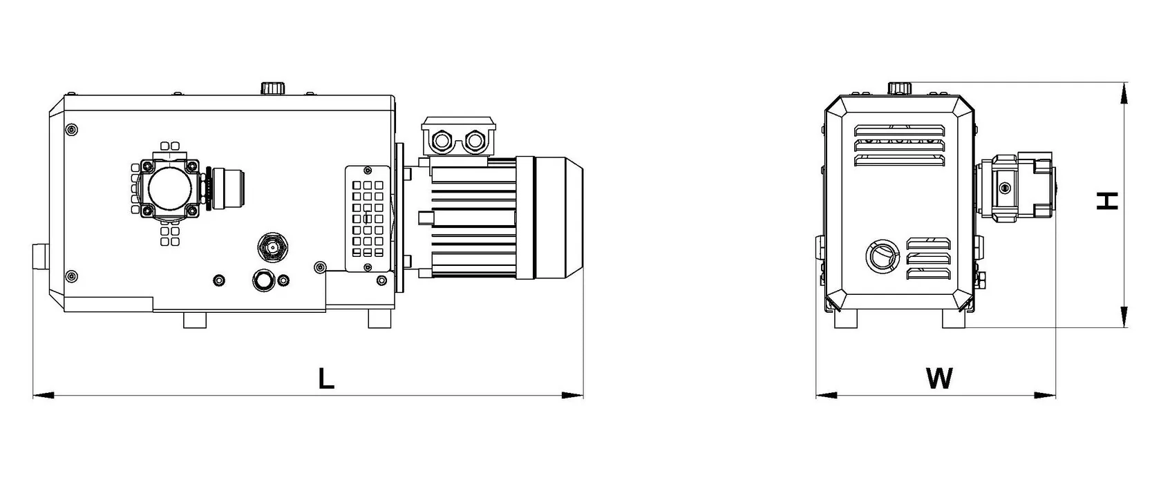 Сухой кулачковый вакуумный насос Molybdaenum Mo0060 - 0950АVB — изображение 2
